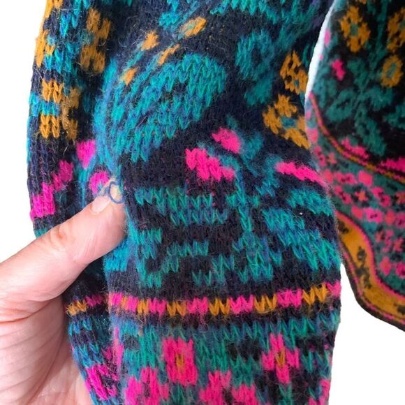 JUSTINE TODD Vintage Flower Button-Up Cardigan size M - Picture 9 of 14